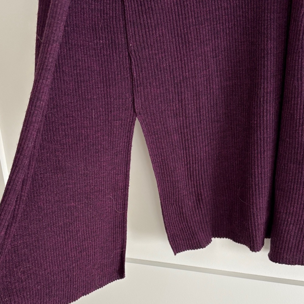 Max Studio Purple Ribbed Cardigan - Picture 2 of 3